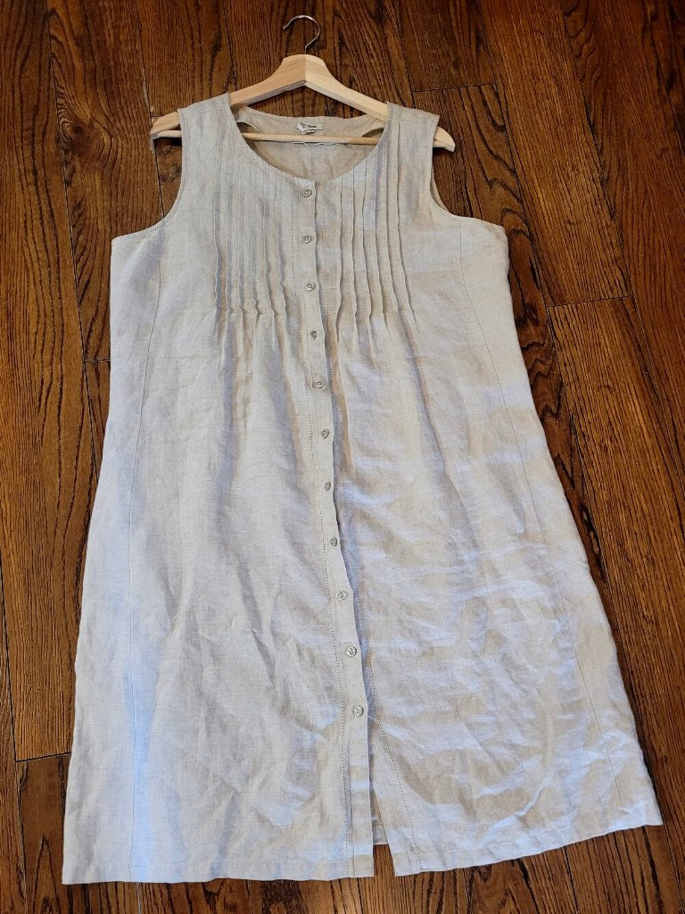 90's Style 100% Linen Dress L.L.Bean Size 14